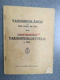 Turun kaupungin taksoitusluettelo v. 1914 - Taxeringslängd för Åbo stad år 1914 -verokalenteri