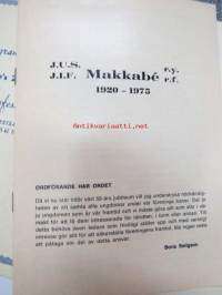 Makkabé 1945 nr 1, 2-3, 4-5 - 1946 1-2, &quot;J.I.F Makkabé 1920-1945 historiikki -yhteissidos (Judiska Idrottsförening Makkabé)