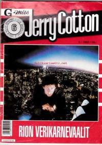 G-mies Jerry Cotton 1993 N:o 6 Rion verikarnevaalit