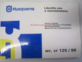 Husqvarna WR, CR 125/99 Owner&#039;s manual -omistajan käsikirja