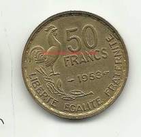 Ranska 50 Francs  1953  kolikko