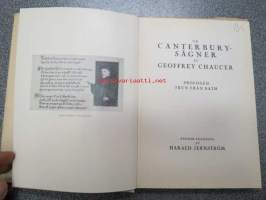 Ur Canterbury-sägner av Geofrey Chaucer (Prologen frun från Bath), svensk tolkning av Harald Jernström