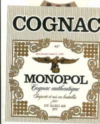 Cognac Monopol nr 077 - viinaetiketti