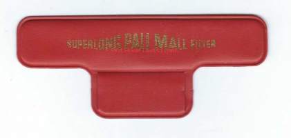 Superlong Pall Mall Filter kynäteline muovia tarrakiinnitys ( tarra kuivanut) - mainoslahja 11x5 cm