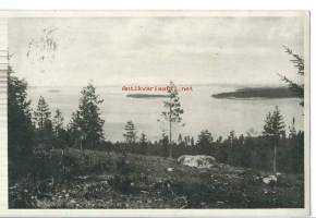 Asikkalan selkä Päijänteellä   - paikkakuntapostikortti kulkenut 1940-luku