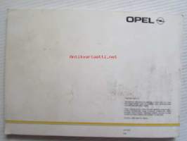 Opel Vectra - käyttöohjekirja