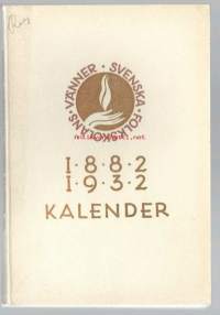 Kalender, Svenska Folkskolans vänner  1932