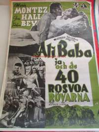 Ali Baba 40 rosvoa - Ali Baba och de 40 rövarna, pääosassa Maria Montez, Jon Hall, Turhan Bey, ohjaus Arthur Lubin -elokuvajuliste