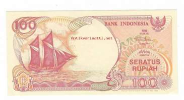 Indonesia  100  Rupiah  1992 seteli / Indonesian tasavalta eli Indonesia on valtio Kaakkois-Aasiassa. Se koostuu 17 508 saaresta ja on maailman suurin saarivaltio.