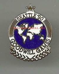 Seattle 90 Good Will Games   pinssi  rintamerkki