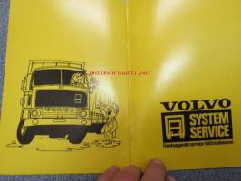 Volvo system service -esite, kuorma-autojen huoltojärjestelmä