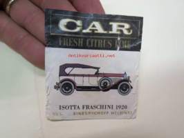 Sinebrychoff Car Fresh Citrus Lime - Isotta Fraschini 1920 -etiketti