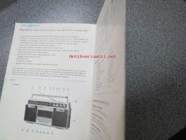Radionette model RN-241 bärbar 2-bands stereo radiorecorder instruktionsbok