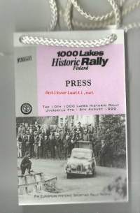 1000 Lakes Historic Rally Finland  7-8..8.1999 - Press - kortti