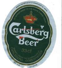 Carlsberg Beer - olutetiketti