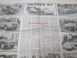 Moottoriviesti 1967 nr 3-4, sis. mm. seur. artikkelit / kuvat / mainokset; Kestotestit Opel Kadett - VW Variant - Taunus 15 M - Hillman Hunter, Kawasaki 85 J1T,