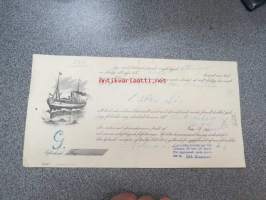 Ångfartyget &quot;Borgå&quot;, ?.?.1916 -konossomentti, merirahtikirja