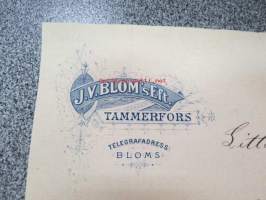 J.V. Blom&amp;#180;s Eft., Tammerfors, 30.5.1902 -asiakirja