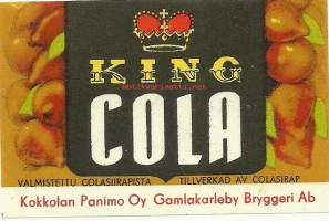 King Cola -  juomaetiketti