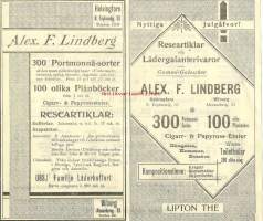 Researtiklar och Lädergalanterivaror jne - tuoteluettelo ja hinnasto 1901