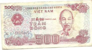 Vietnam 500 Dong 1988 -  seteli