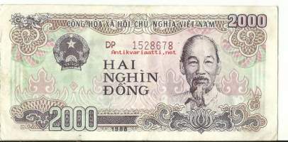 Vietnam 2000 Dong 1988 -  seteli