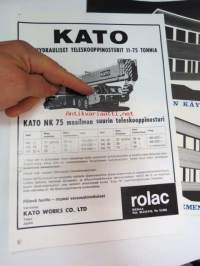 Kato täyshydrauliset teleskooppinosturit (hydraulipuomiset) 11-75 tonnia / Kato NK 75 autonosturi -myyntiesite