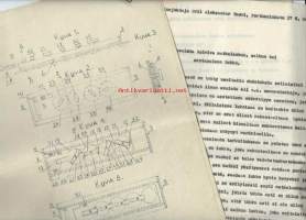 Patentti asiakirja &quot;Ilman avainta toimiva  Lukko&quot; 1952  ja siihen liittyvää materiaalia