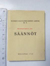 Suomen Rautatieläisten Liitto r.y. Säännöt v.1948