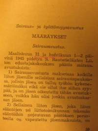 Suomen Rautatieläisten Liitto r.y. Säännöt v.1948
