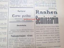 Opettajain lehti 1911 -sidottu vuosikerta