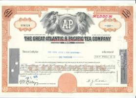 The Great Atlantic &amp; Pacific Tea Company 1976 - osakekirja