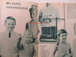 Sorjat pukimet 1963 / 4 sis. mm. seur. artikkelit / kuvat / mainokset; Ommelen nahasta, Kirjaillen helmistä, neuloen, Käyttökelpoisia ideoita, Lämmintä