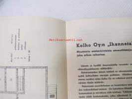 Kolho Oy Ihannetalo / valmistalot 1939 -esittelykirja  (15 sivua)