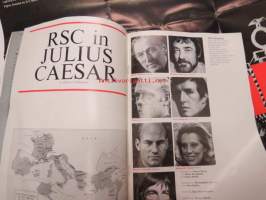 Royal Shakespeare Company - Julius Caesar -näytelmän mainosjuliste ja ohjelma / esite