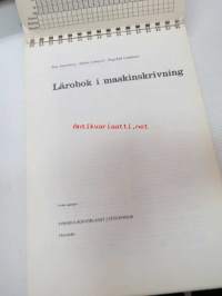 Lärobok i maskinskrivning -konekirjoituksen oppikirja, ruotsinkielinen