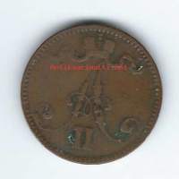 5 penniä  1867
