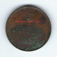 5 penniä  1907