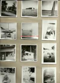 Merta, purjeita ja rantaa  24 valokuvaa albumin sivuilla- valokuva