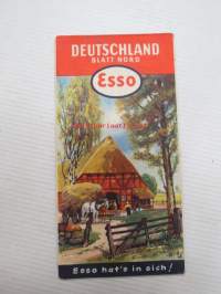 Esso Deutschland Blatt Nord -tiekartta
