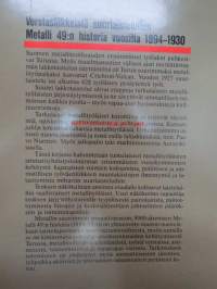 Verstasliikkeistä suurtaisteluihin. Metalli 49:n historia vuosilta 1894-1930 [Turku]
