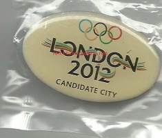 London  Canditate City 2012 olympia pinssi, avaamaton pakkaus - pinssi rintamerkki / Olympiakisat keskittyvät yhden kaupungin ympärille ja niiden pitopaikan