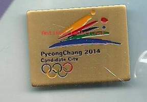 PyeongChang 2014  Canditate City 2018 olympia pinssi, avaamaton pakkaus - pinssi rintamerkki / Olympiakisat keskittyvät yhden kaupungin ympärille ja niiden