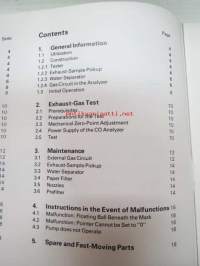 Bosch Abgastester / Exhaust-Gas Analyzer / Analyseur de gaz d&amp;#180;echappement / Tester de gases de esgape -käyttöohje, monikielinen, ei suomeksi