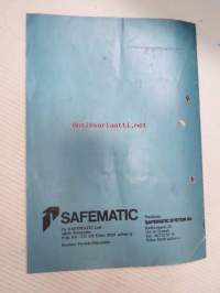 Safematic akv ajoneuvokeskusvoitelu -käyttö- ja huolto-ohjeet