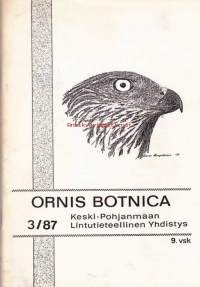 Ornis Botnica 3/1987. Lintutieteellinen julkaisu.  Keski-Pohjanmaan Lintutieteellinen yhdistys