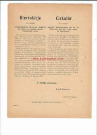 Kierokirje nr 71/2504 vuonna 1920   .. sotilashenkilöiden oikeudesta ylimääräisten junien ja vaunujen saantiin Valtionrautateillä ...