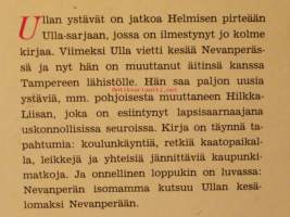 Ulla ja Nevanperän kesä omistuskirjoitus