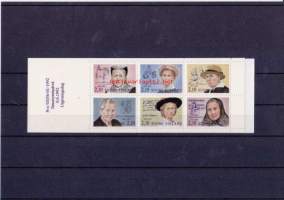 Suomalaisia naisvaikuttajia,  postimerkkivihko V16 **, 1988