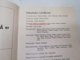 Maakuntain uinnit - B-mestaruuskilpailut 1-2.8.1970Raumalla / Rauman Uimaseura -käsiohjelma